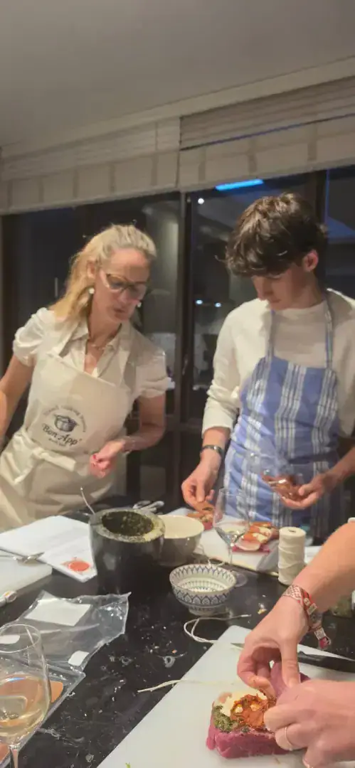 Cooking side by side