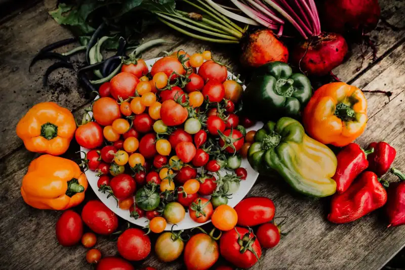 Tomatoes at a market in the South of France